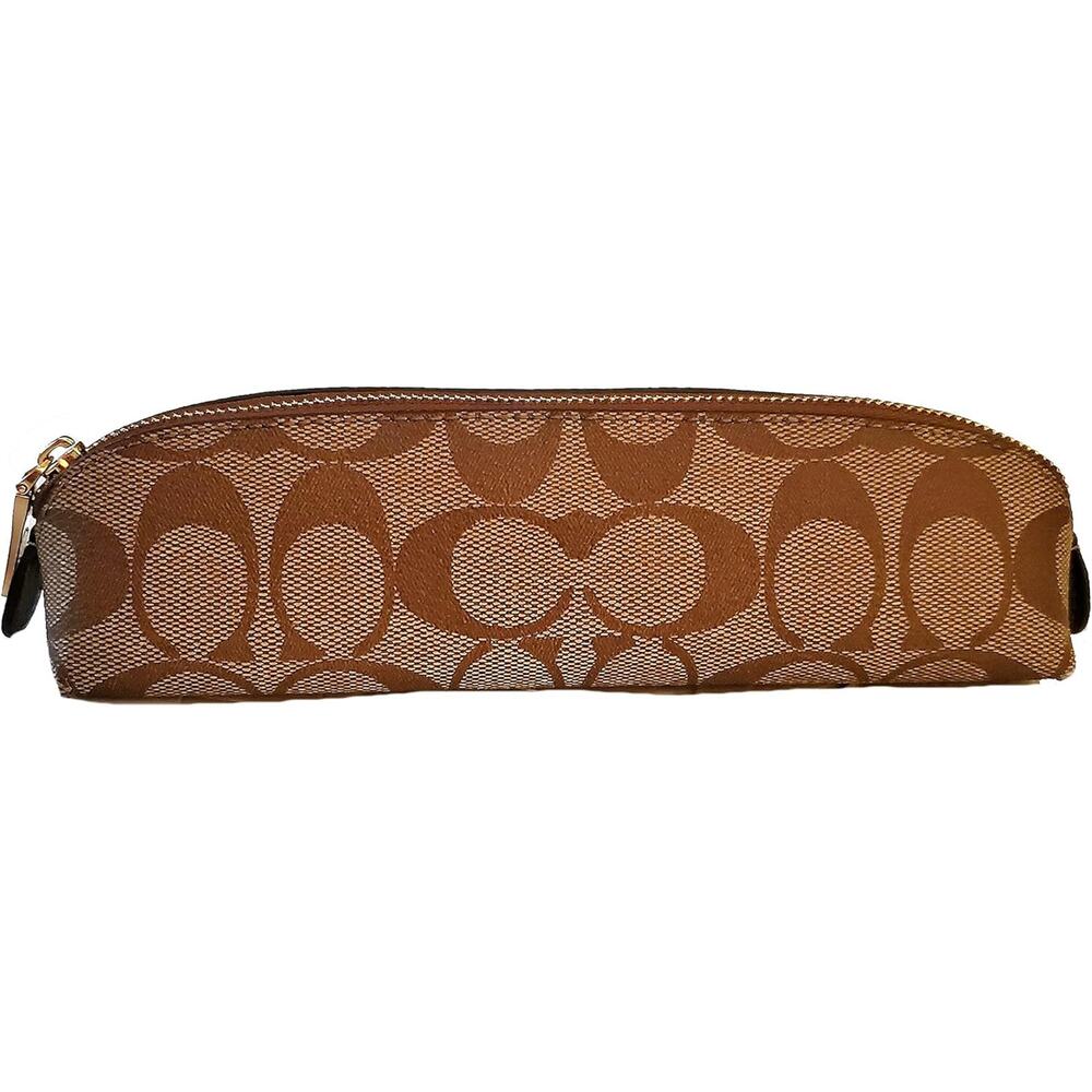 NWT Coach authentic Coach Signature Pencil Case-OS